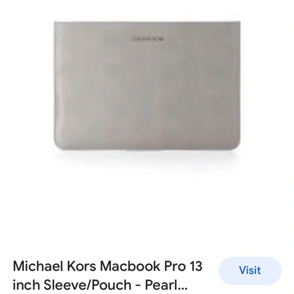 Michael Kors Silver Gray Laptop Bag for 13-inch MacBook Pro